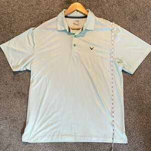Callaway Light Mint Green Performance Golf Polo